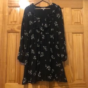 Women’s black floral XL dress